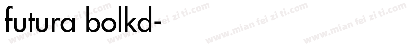futura bolkd字体转换